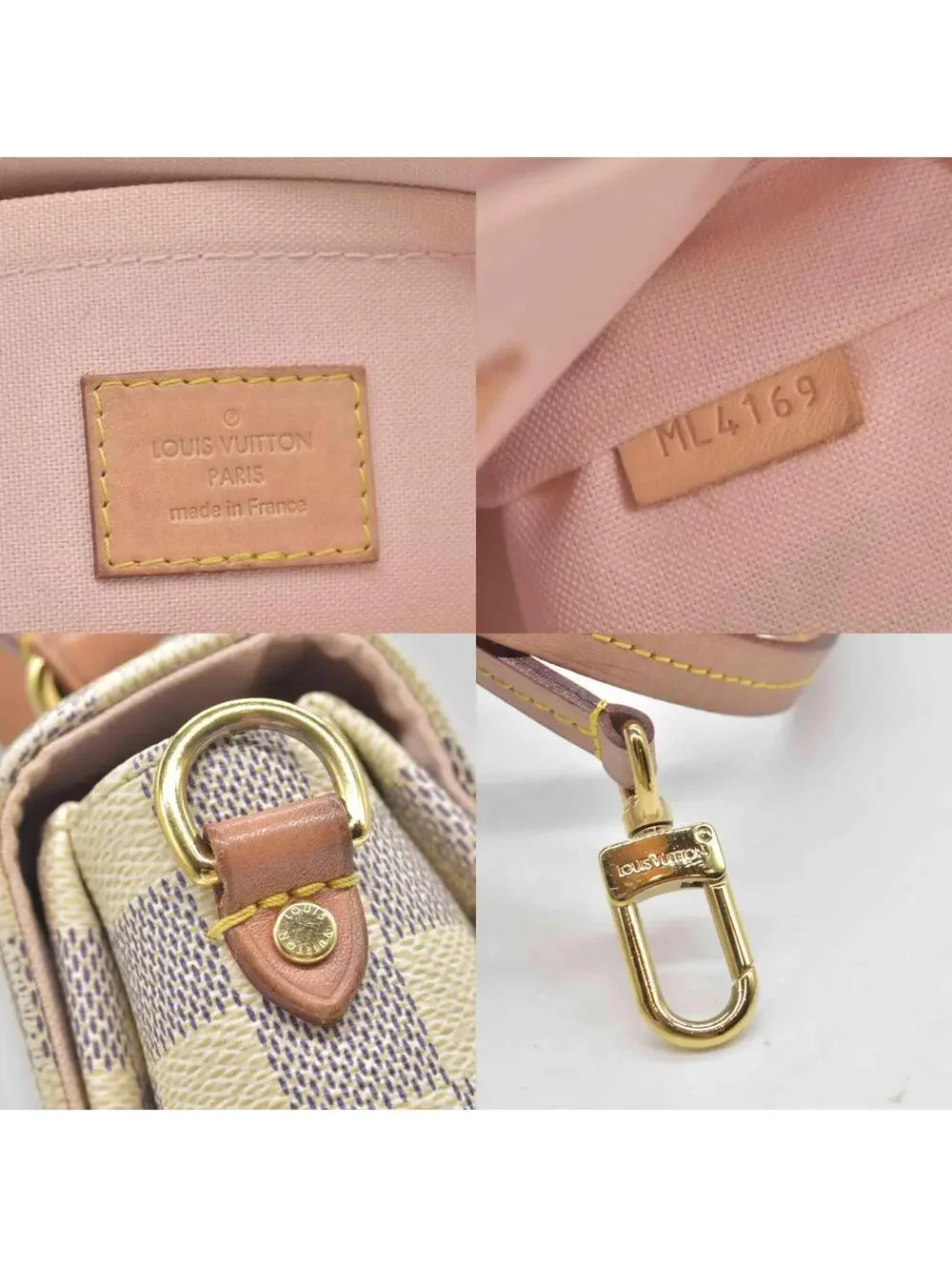 $2000 2019 Louis Vuitton Damier Azur Croisette ML4169